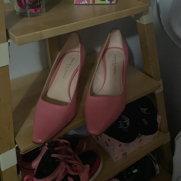 Roberto Festa pink 4inch kitten heels - Picture 4 of 4